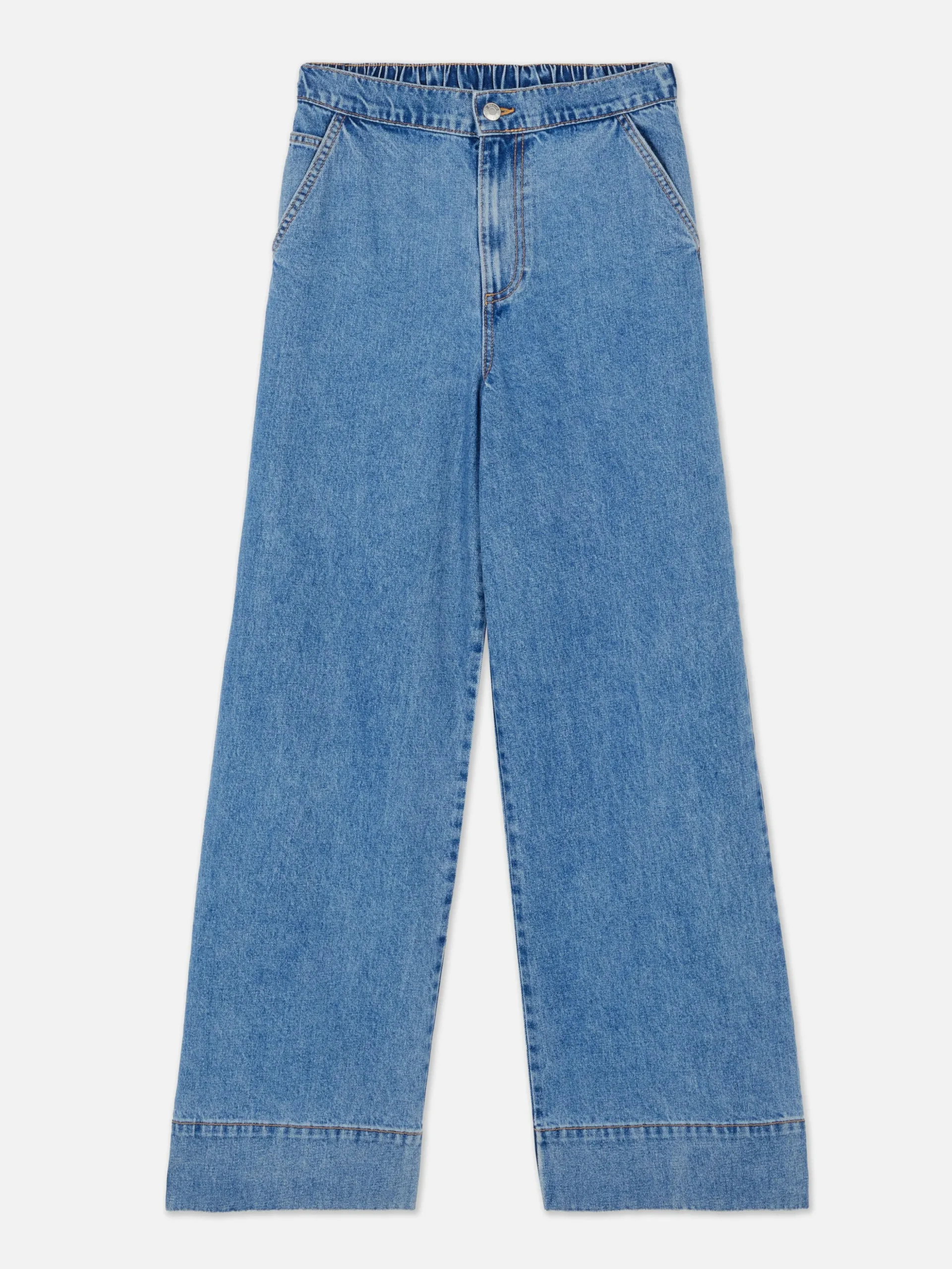 Stretch Wide Leg Jeans