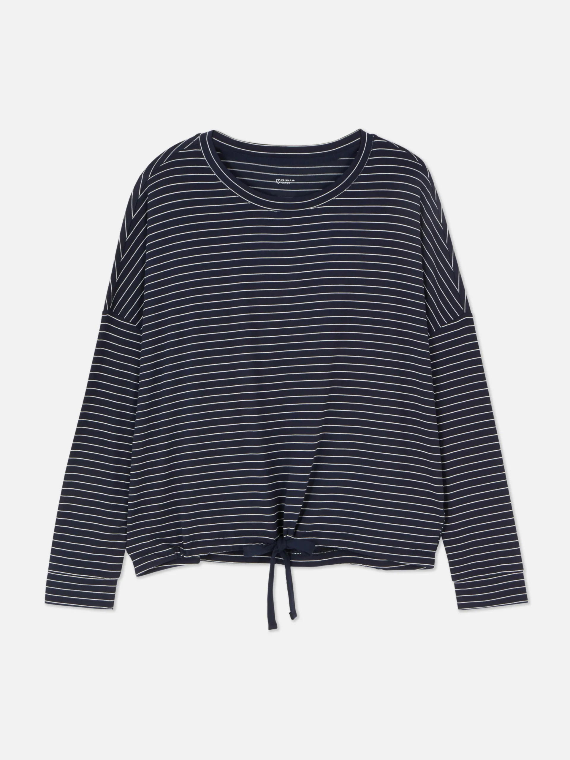 Striped Long Sleeve Pajama Top