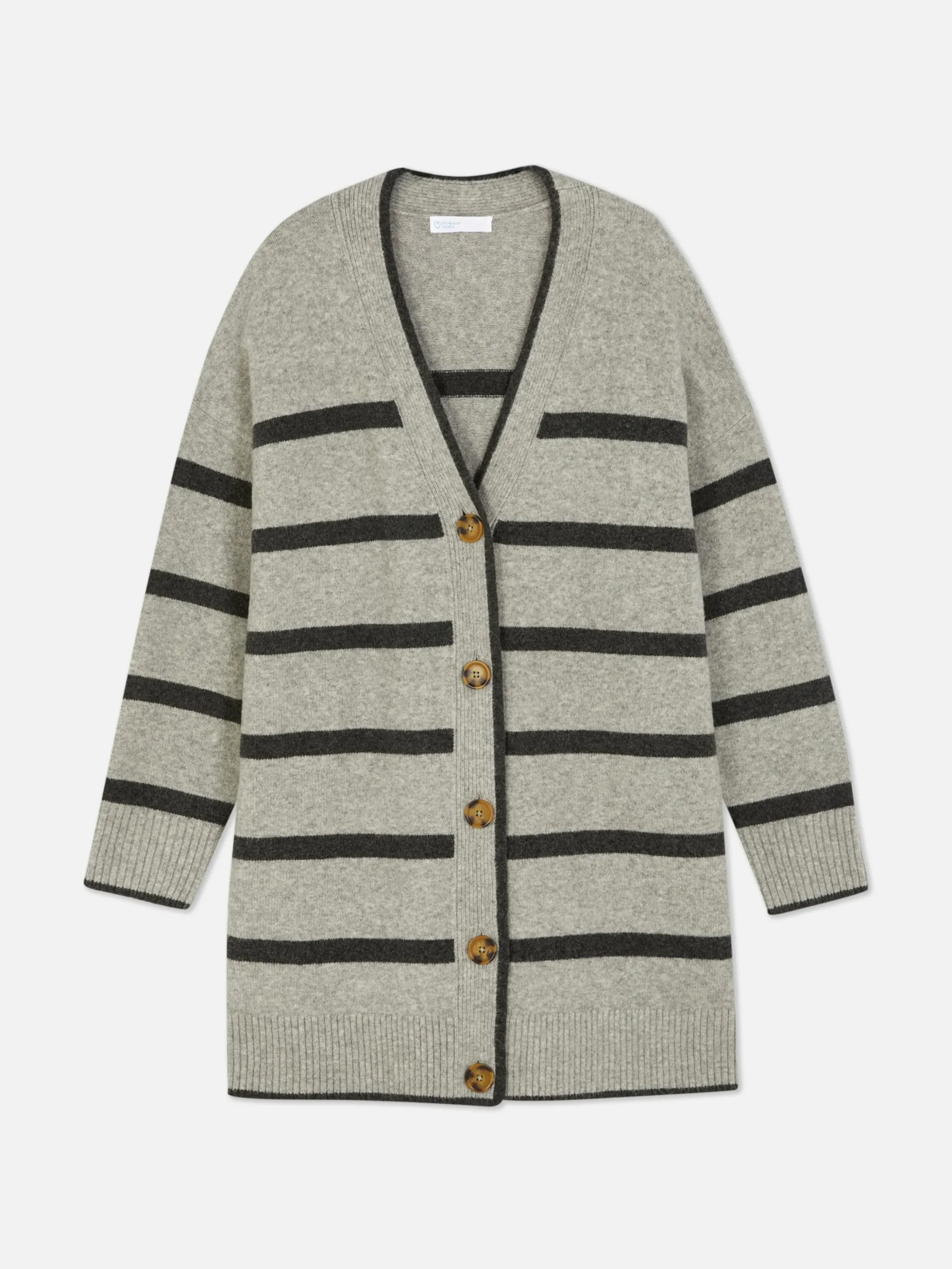 Striped Longline Cardigan