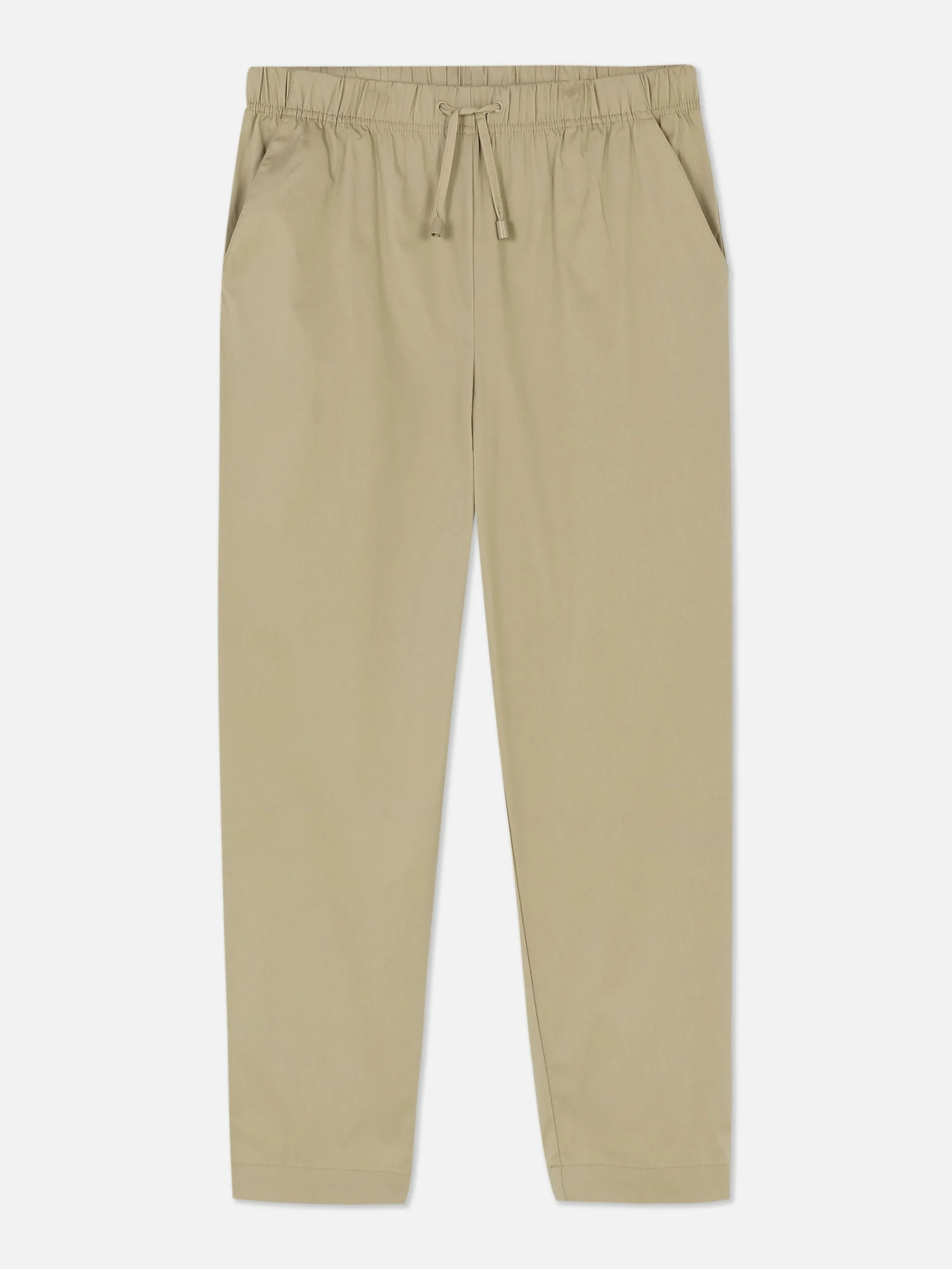 Tapered Poplin Joggers