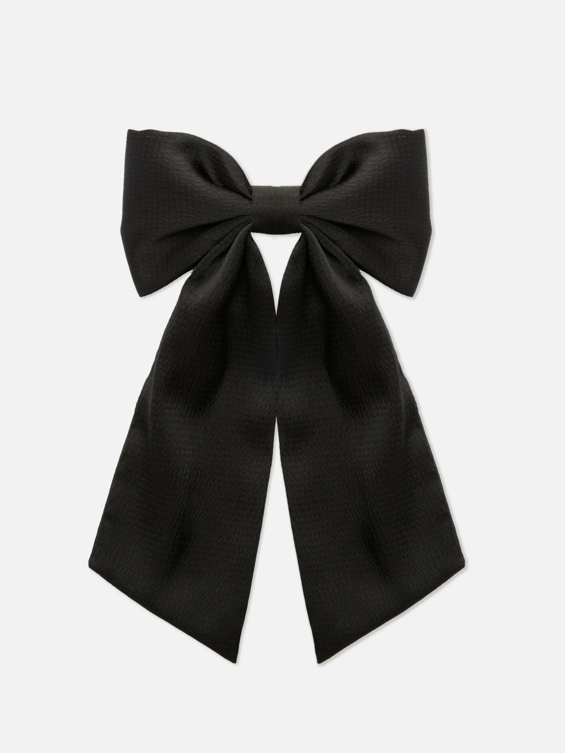 Textured Bow Hair Clip