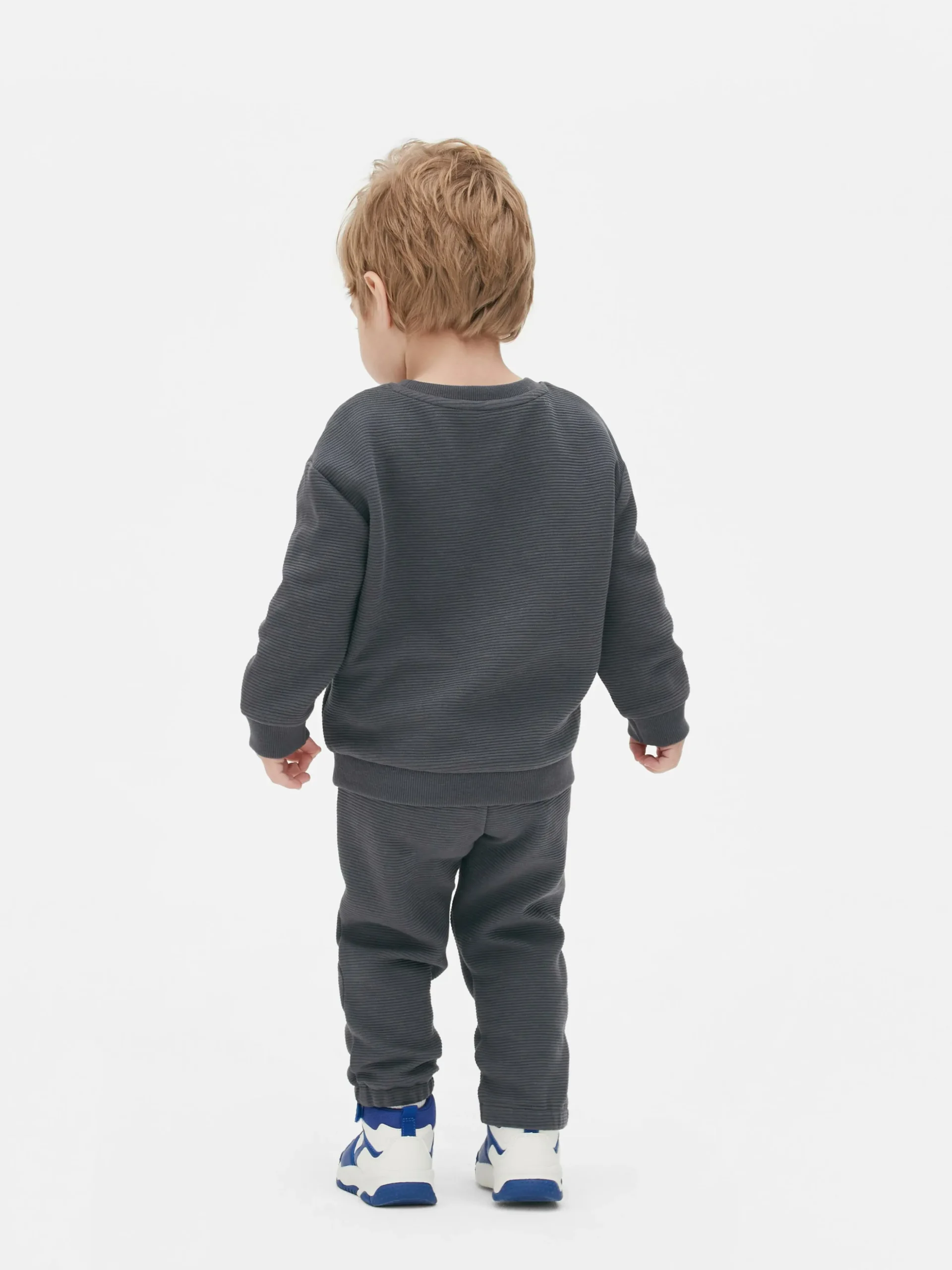 Textured Sweatshirt And Joggers Set