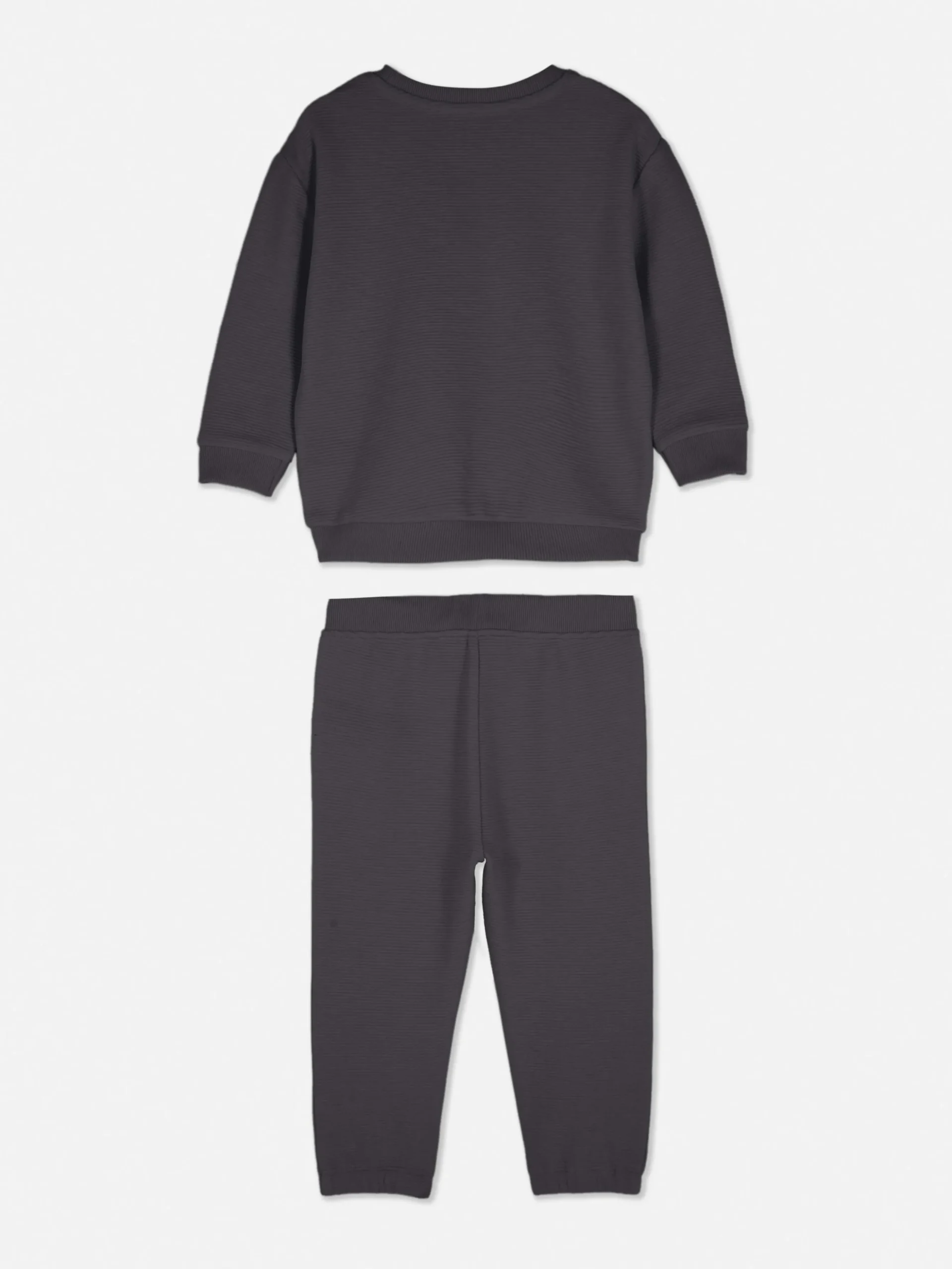 Textured Sweatshirt And Joggers Set