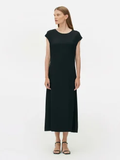 The Edit Satin Midi Dress