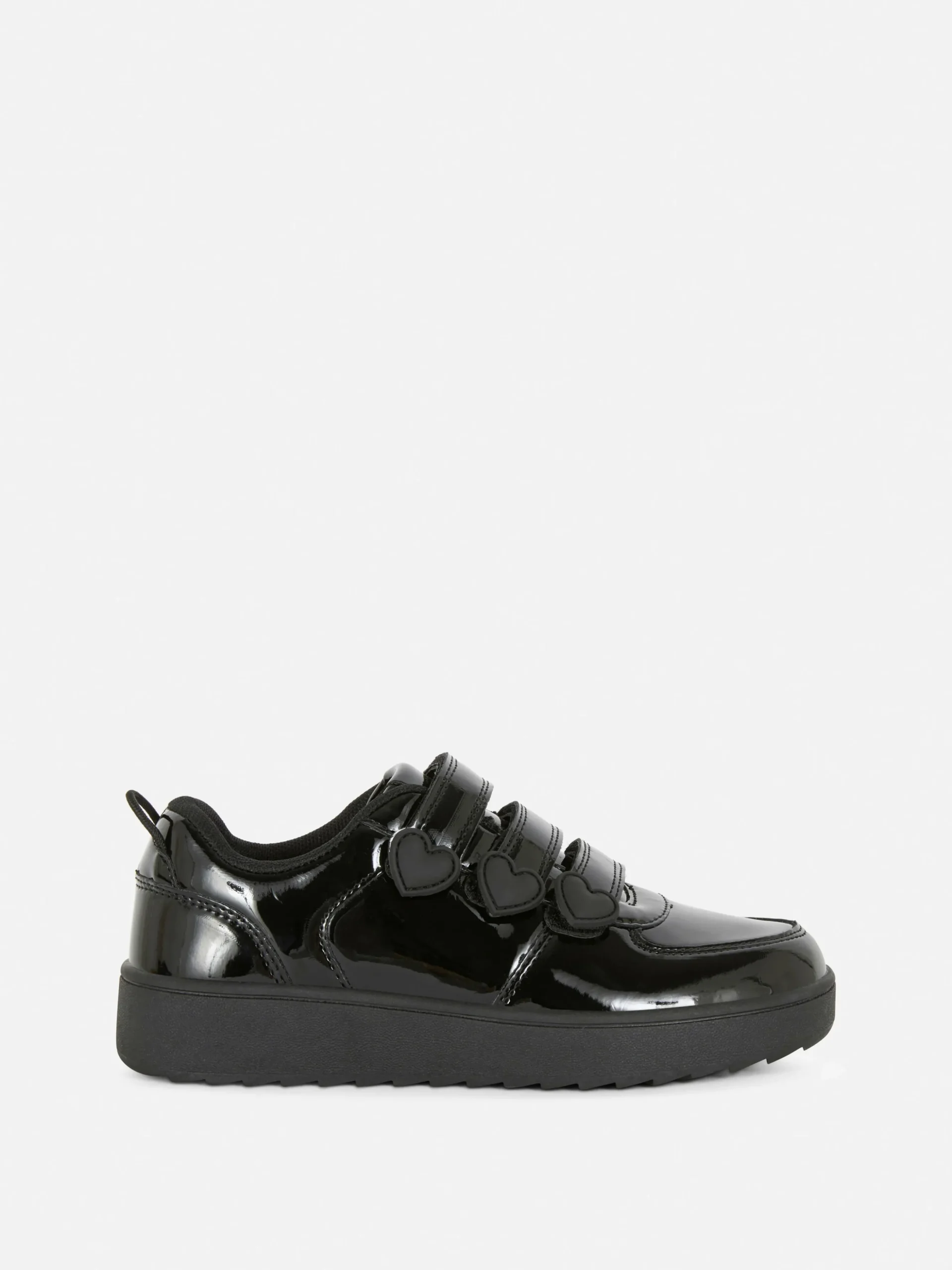Triple Strap Patent School Sneakers