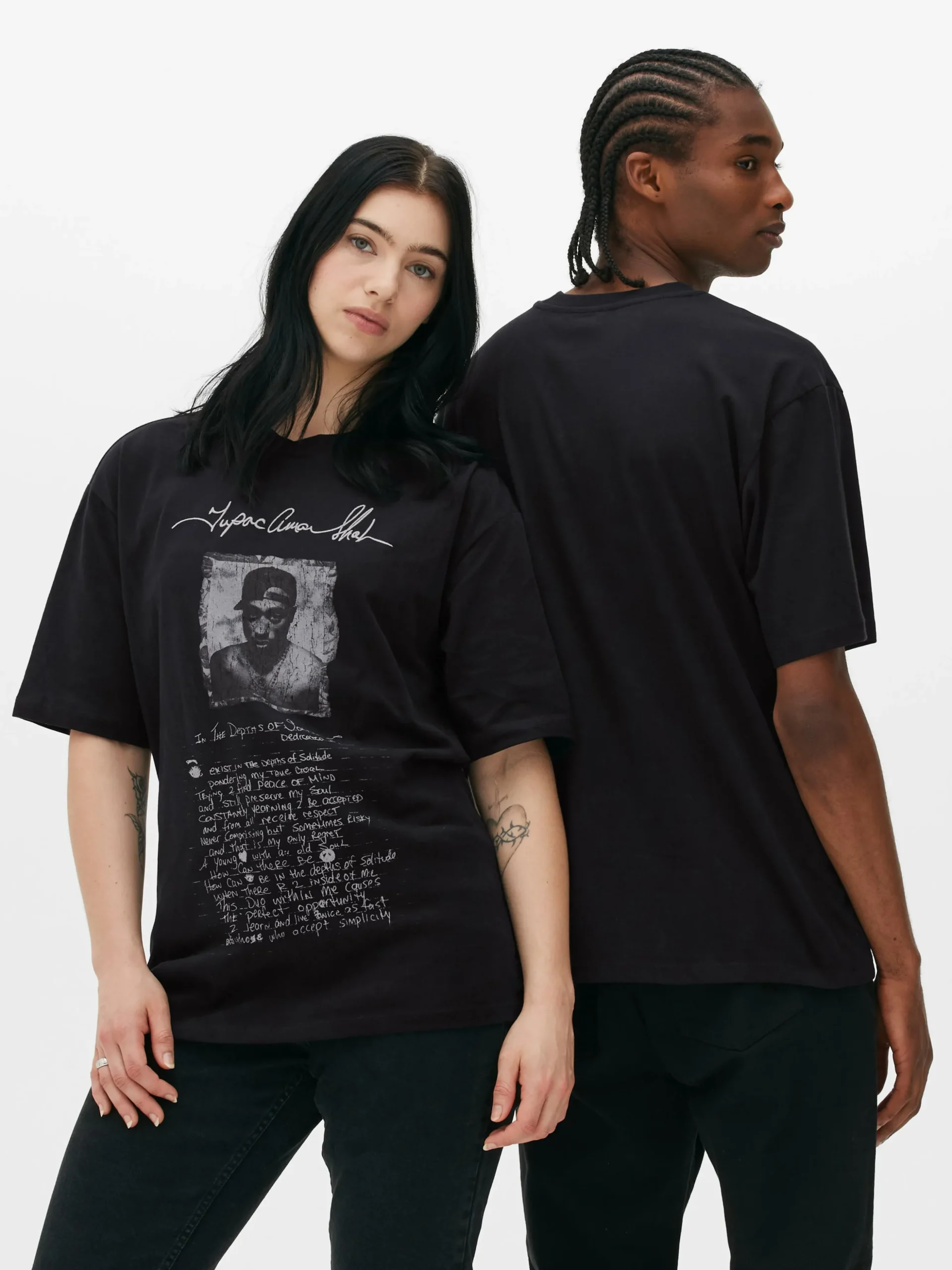 Tupac Script Graphic T-Shirt