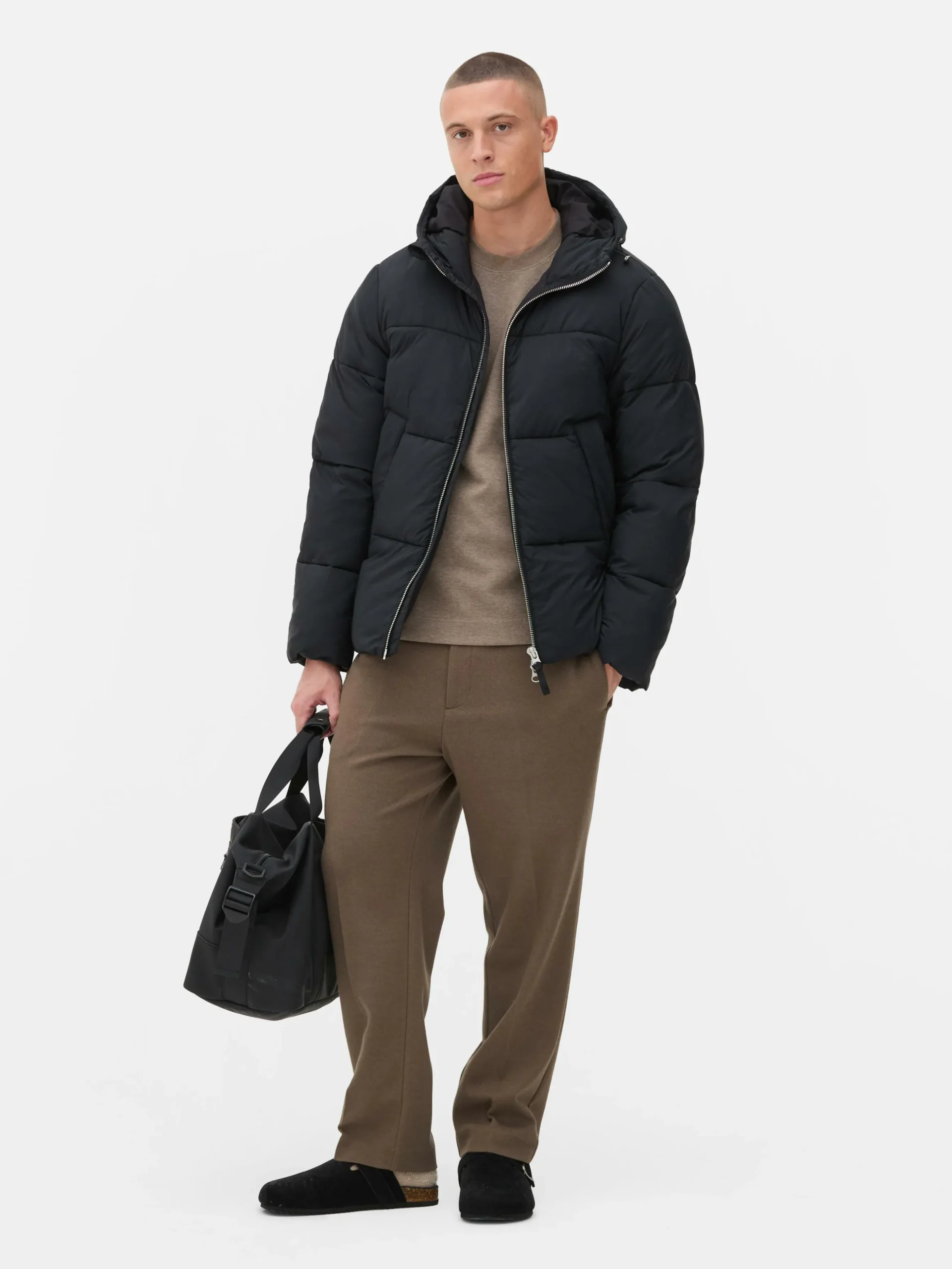 Two-Way Zip Puffer Jacket