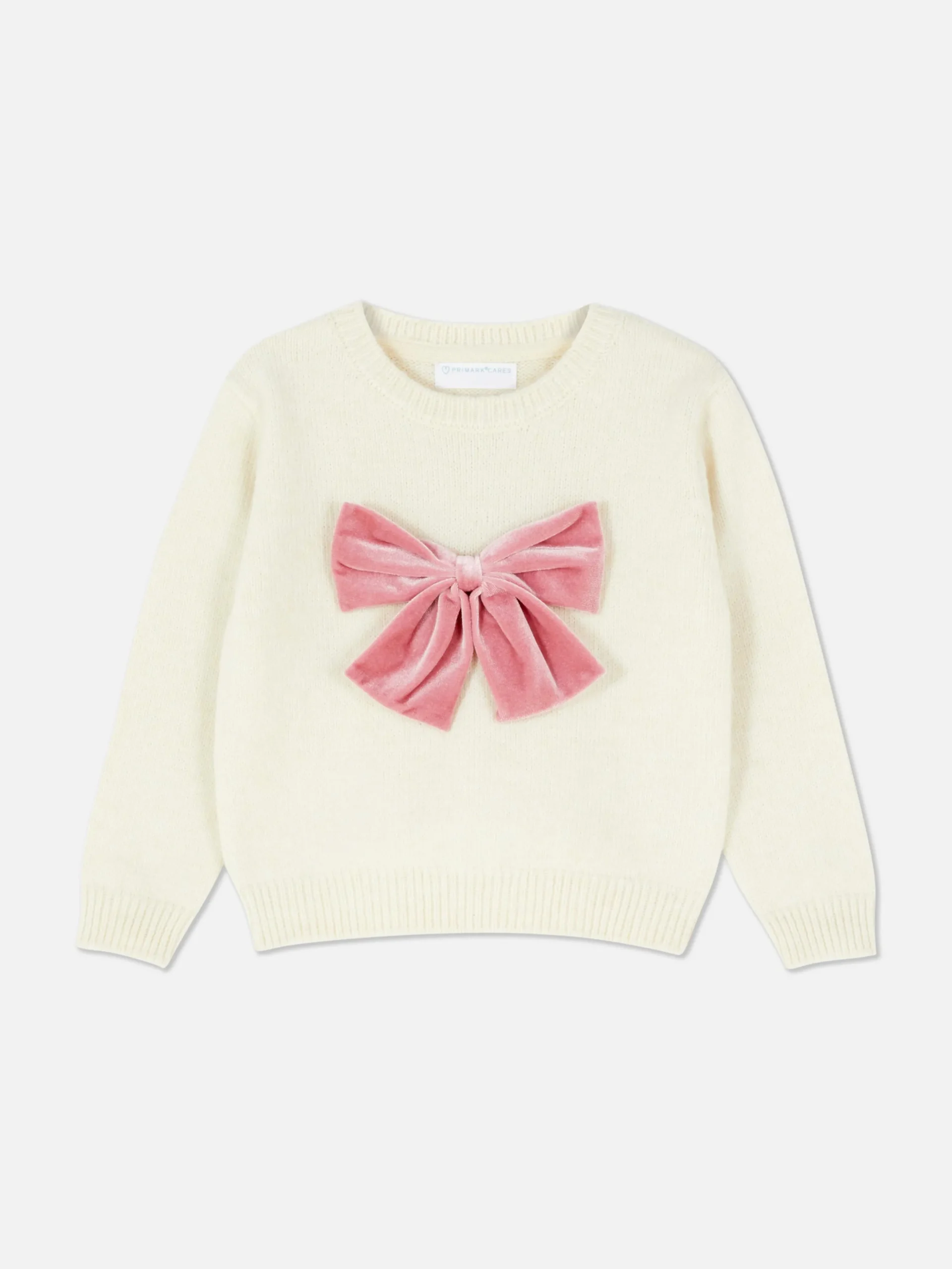 Velour Bow Sweater