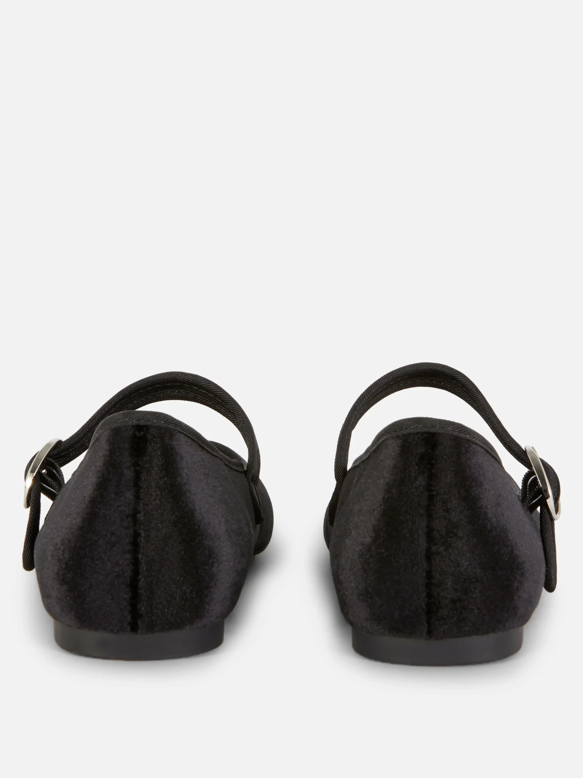 Velvet Mary Jane Flats