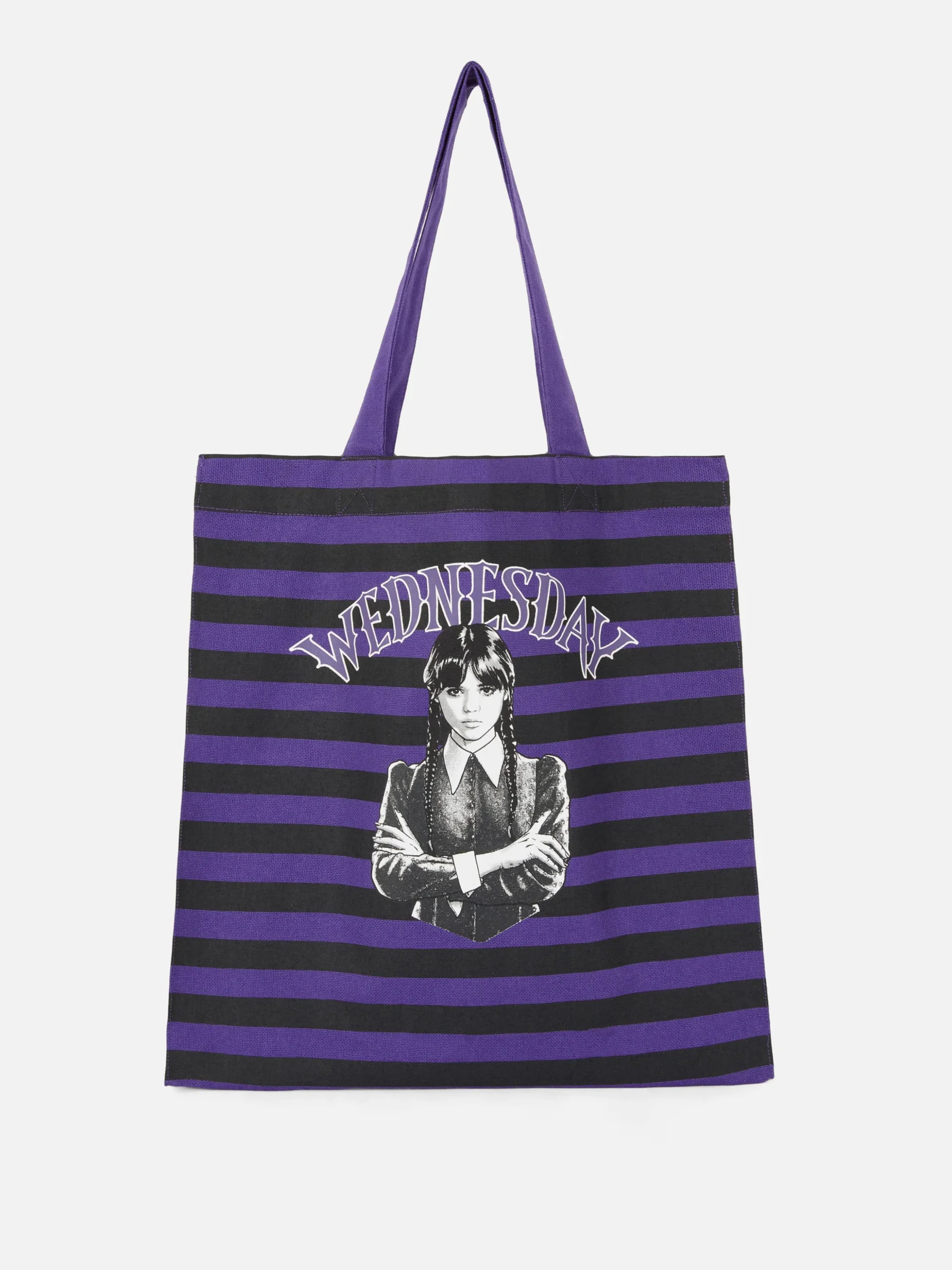 Wednesday Addams Striped Tote