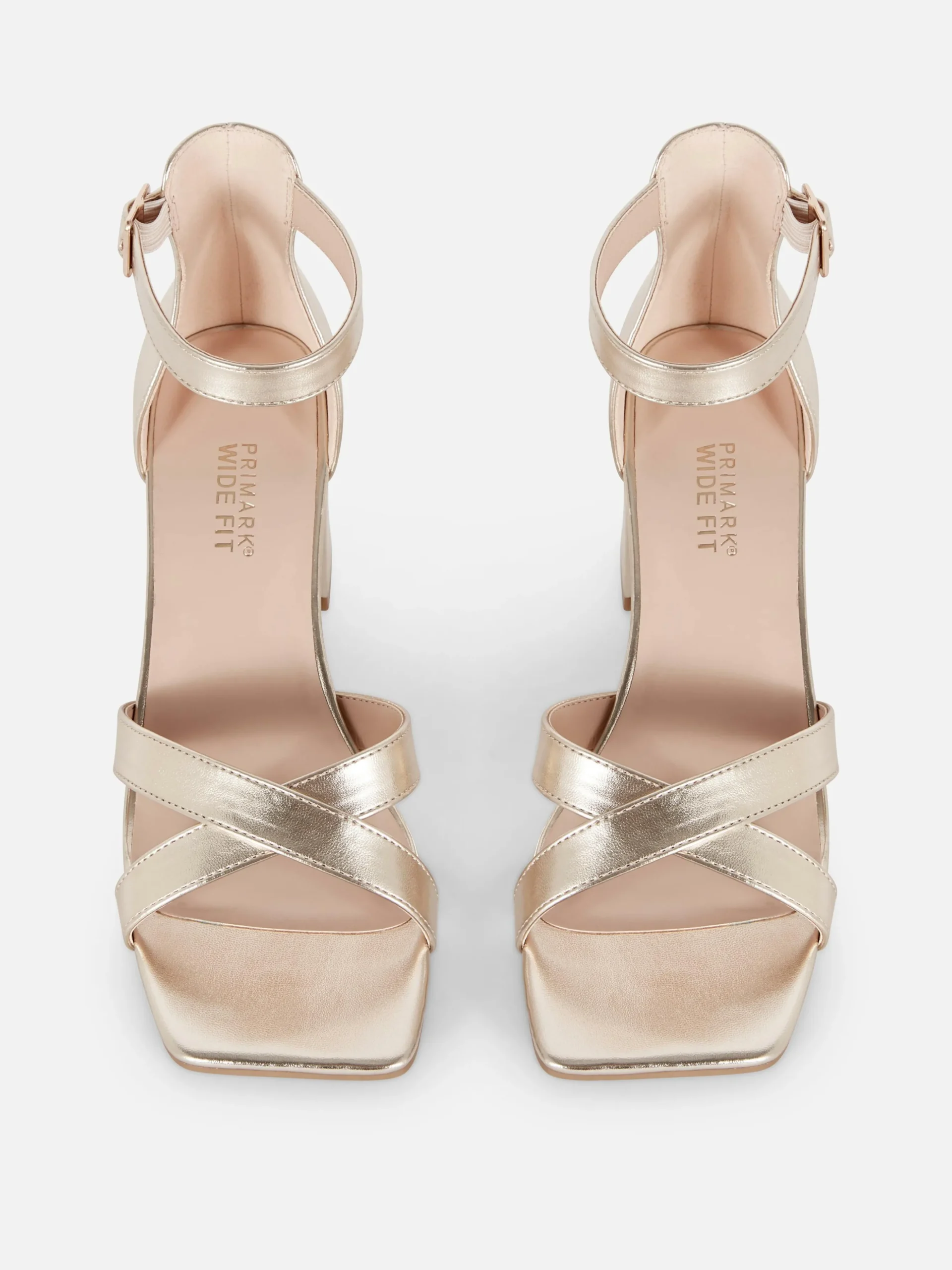 Wide Fit Cross Strap Heels