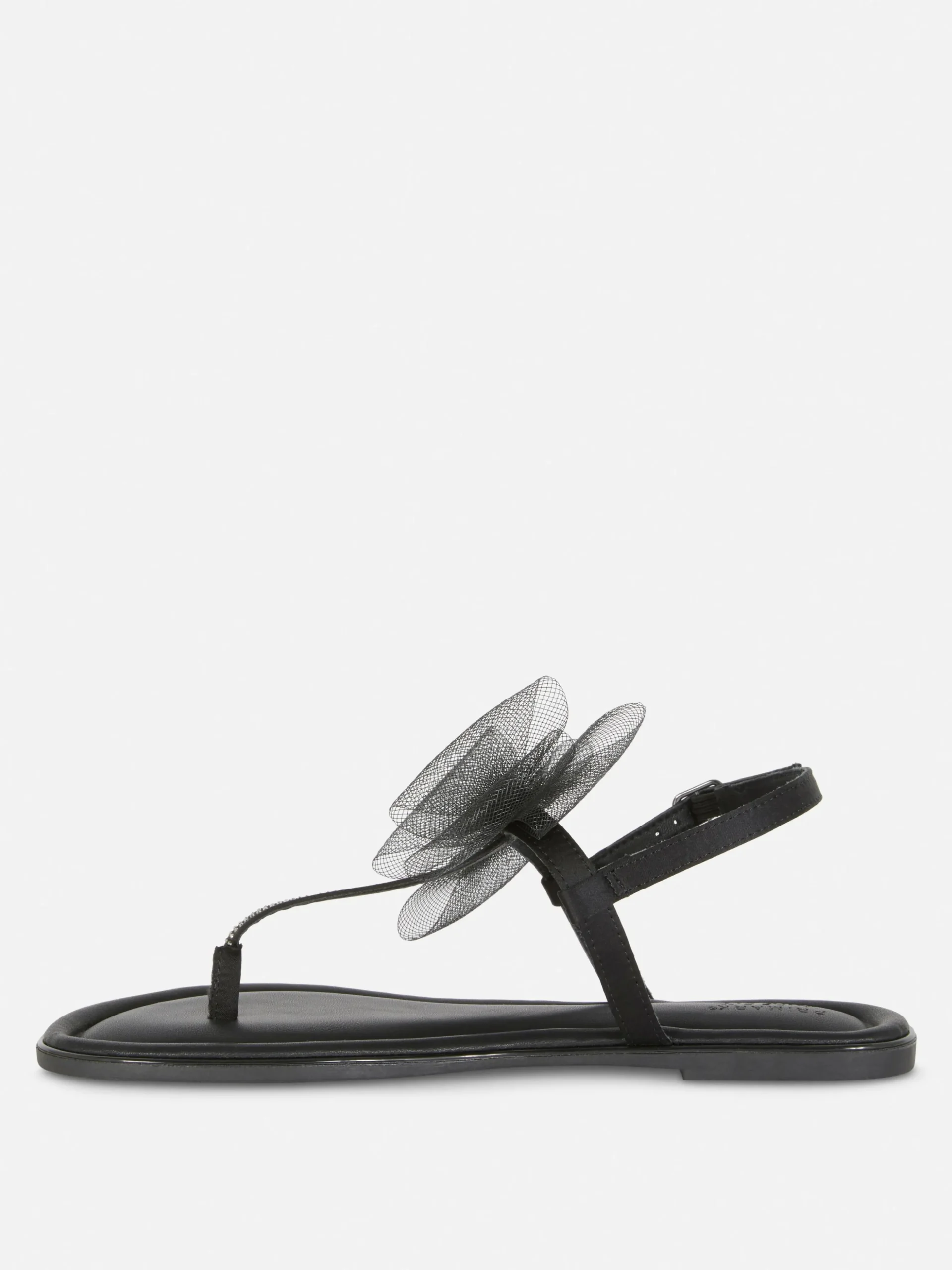 Wide Fit Mesh Bow Sandals