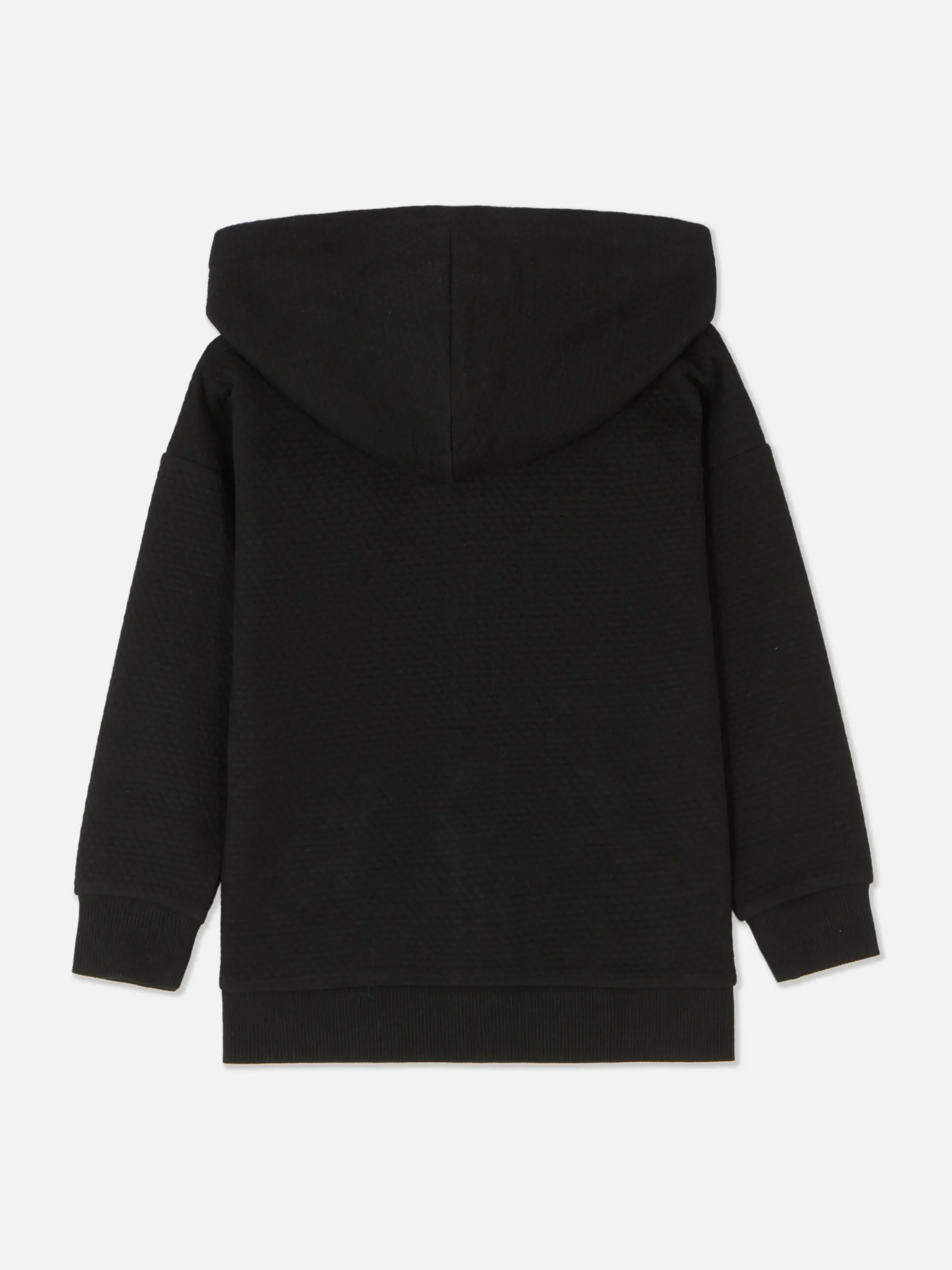 Younger Boy Textured Zip Hoodie